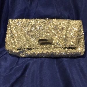 Victoria’s Secret Sequin Silver Clutch